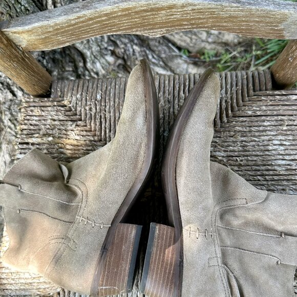 Dolce Vita Distressed Slouchy Ankle Boots Beige Size 10 SO CUTE!!!!!! - Picture 4 of 8